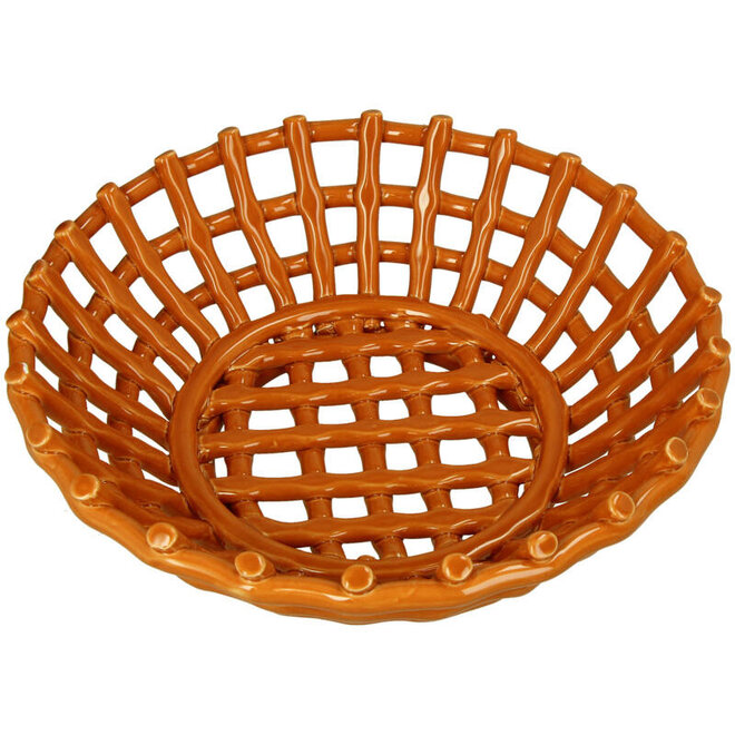 Deco Schaal Dolomiet, bruin Ø30cm