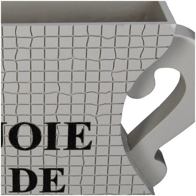 Vaas Joie de Vivre, beige, zwart H29cm