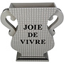 Vaas Joie de Vivre, beige, zwart H29cm