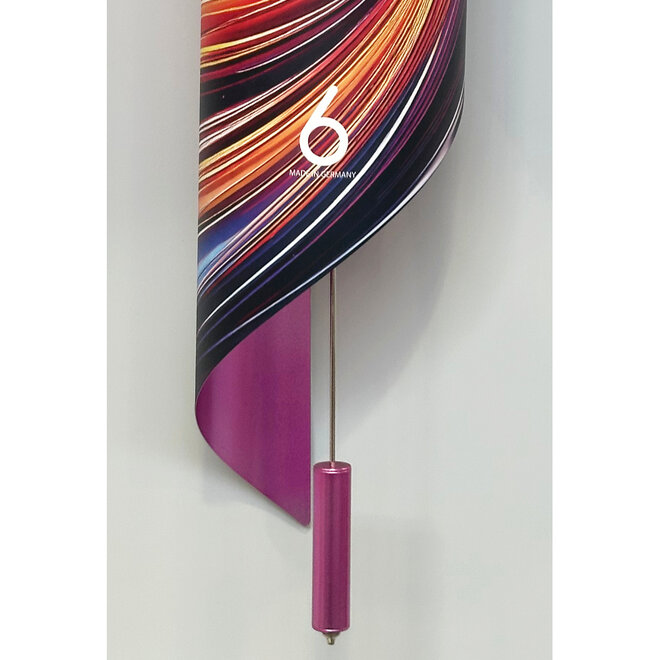 Wandklok Gedraaid Kleurrijk  67cm
