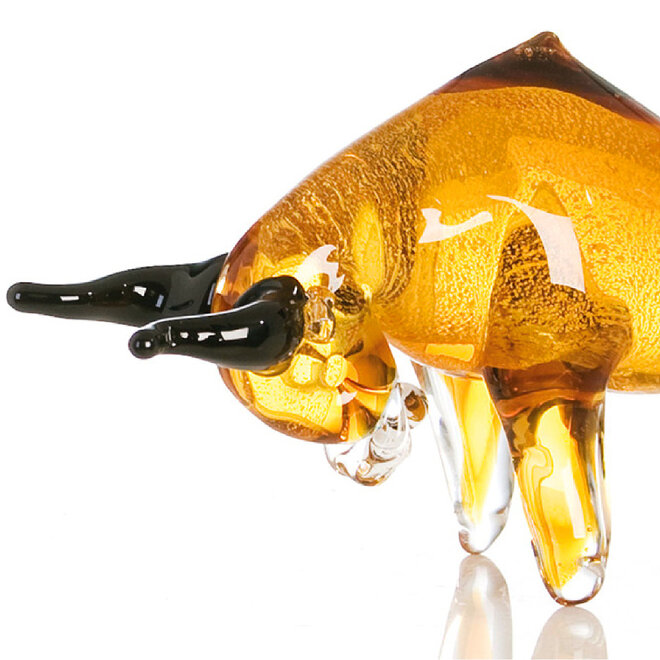 Glassculptuur 'Stier'