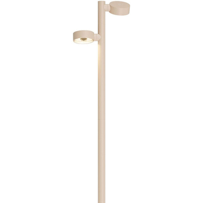 Sompex Oplaadbare Vloerlamp Ronda, 2-lichts zand H120cm