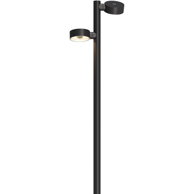 Sompex Oplaadbare Vloer/Leeslamp Ronda, 2-lichts Zwart H120cm