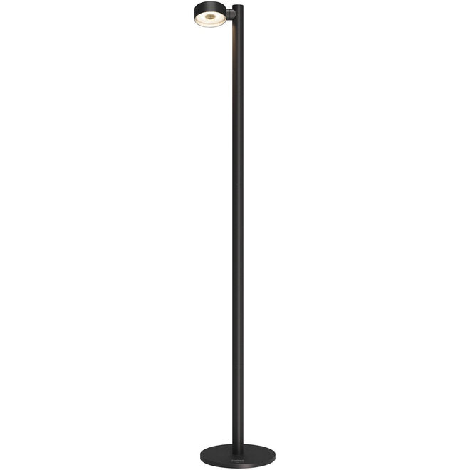 Sompex Oplaadbare Vloer/Leeslamp Ronda, Zwart H120 cm