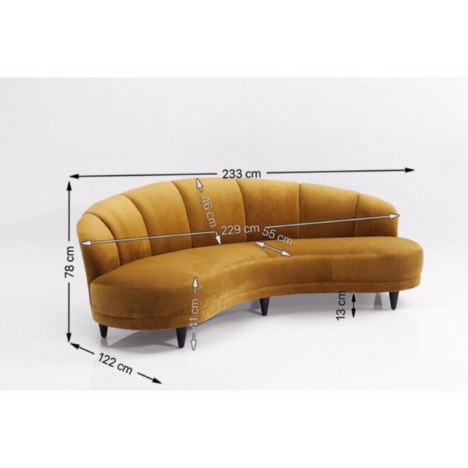 Sofa Dschinn 3-zits B233cm