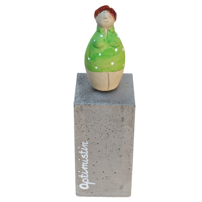 Optimistin, Keramiek H34cm