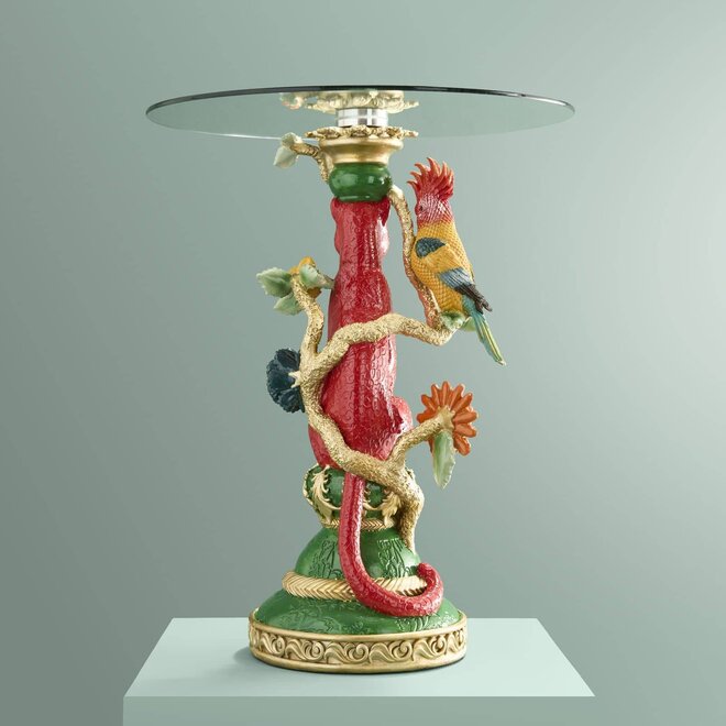 Side Table Leopard, multicolor H51 cm