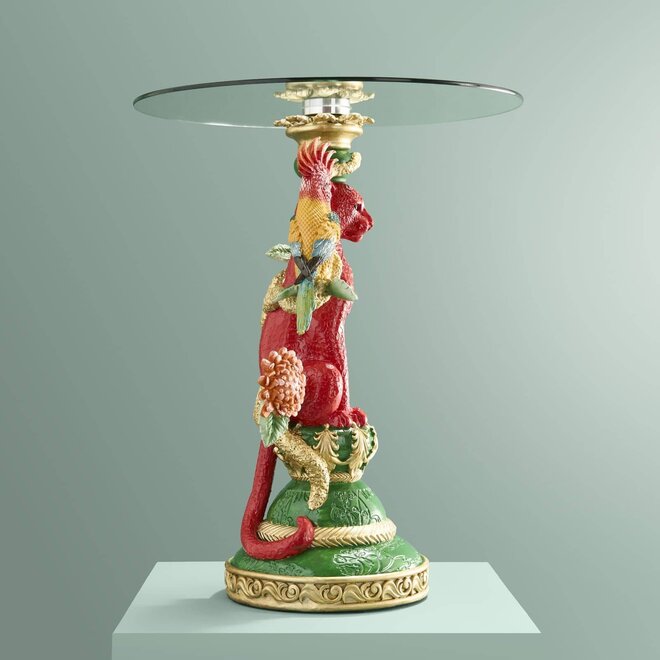 Side Table Leopard, multicolor H51 cm