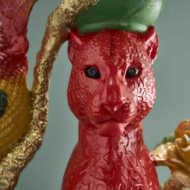 Side Table Leopard, multicolor H51 cm