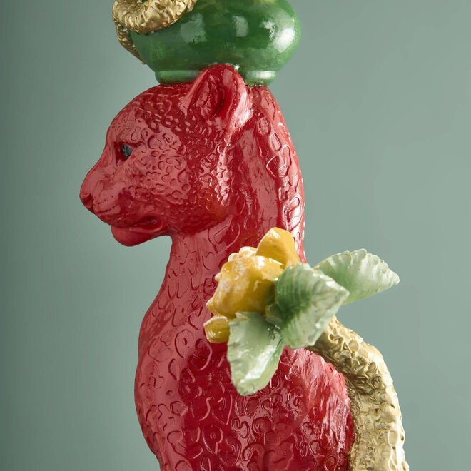 Side Table Leopard, multicolor H51 cm