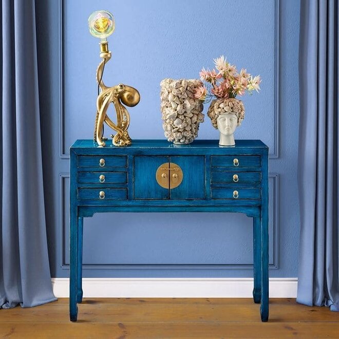 Dressoir Dynasty Vintage Blauw L100cm