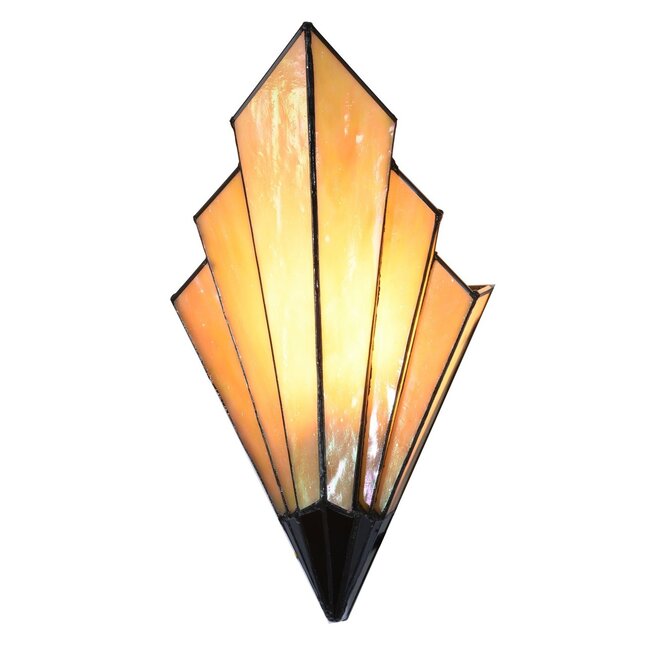 Tiffany Wandlamp French Art Deco Amber Sky