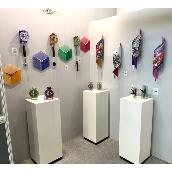 Wandklok Gedraaid Zwart 67cm