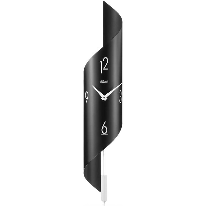 Wandklok Gedraaid Zwart  67cm