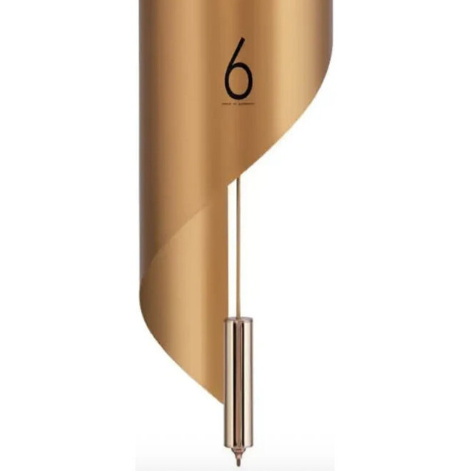 Wandklok Gedraaid Goud 67cm