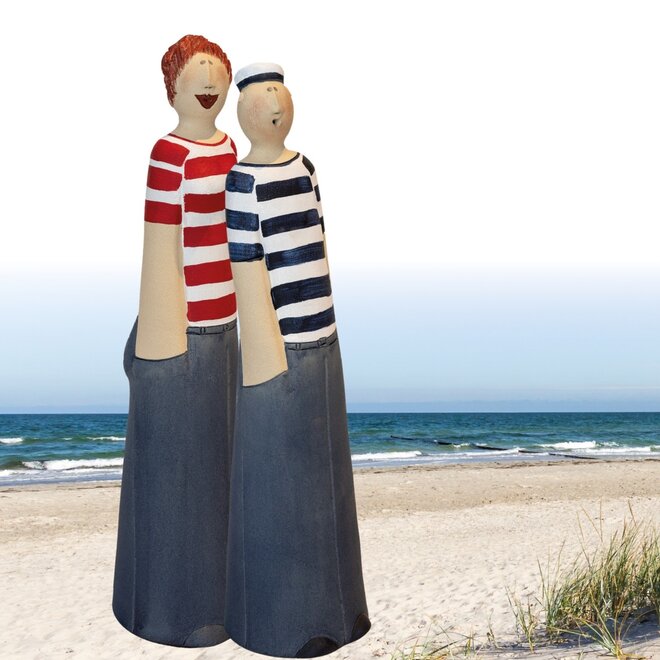 Stoere Matrozen Vrouw, Keramiek H45 cm