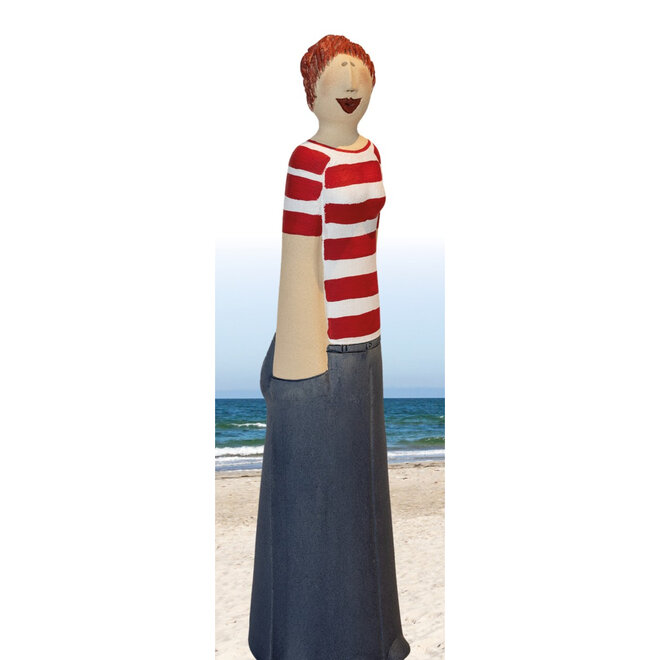 Stoere Matrozen Vrouw, Keramiek H45 cm