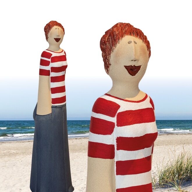 Stoere Matrozen Vrouw, Keramiek H45 cm