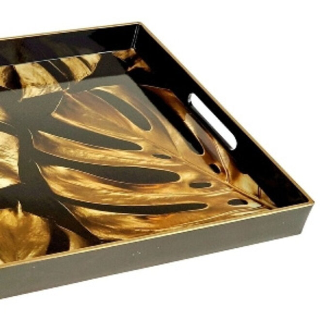 Dienblad Gouden Monstera Jungle 48x35