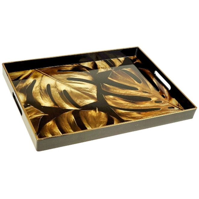 Dienblad Gouden Monstera Jungle 48x35