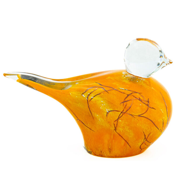 Glass Art Birdy Large Magma L18cm