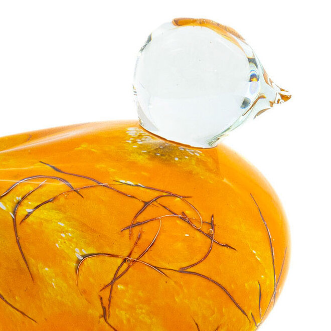 Glass Art Birdy Large Magma L18cm