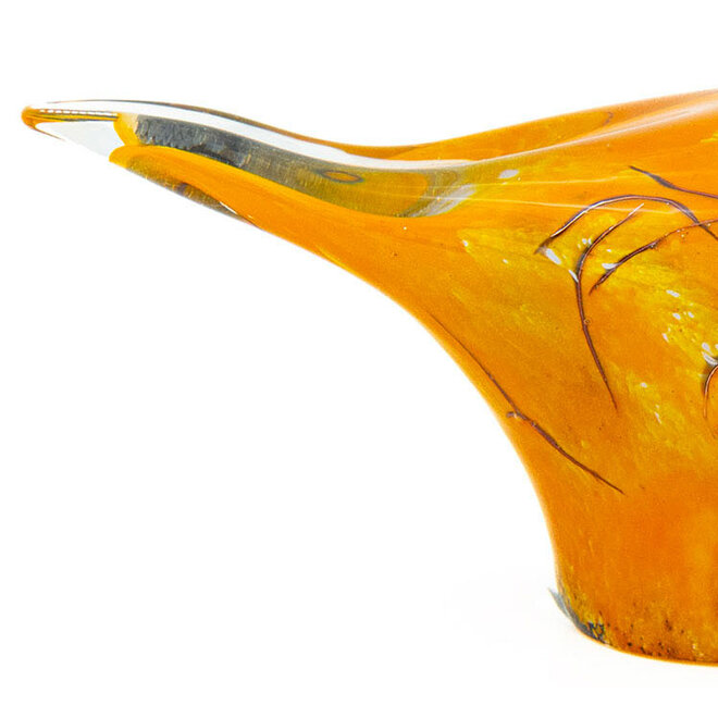 Glass Art Birdy Large Magma L18cm