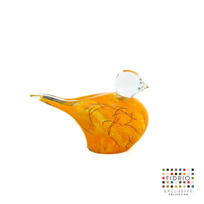 Glass Art Birdy Large Magma L18cm