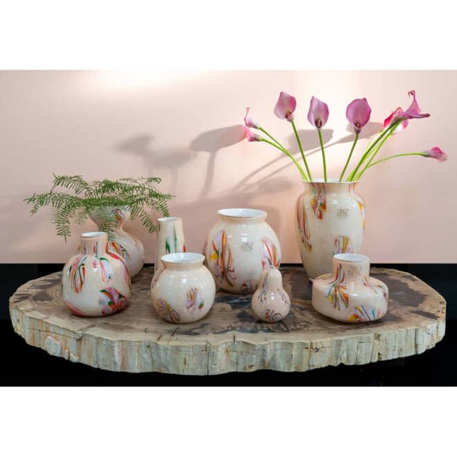 Glass Art Vaas Organic Eyes H40cm