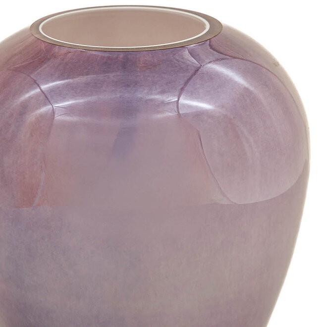 Glass Art Vaas Alore Lila Luster H22cm