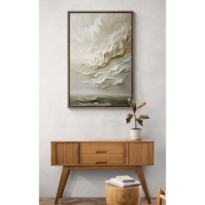 XL Velvet schilderij Clouds Dancing At Sea 180x120