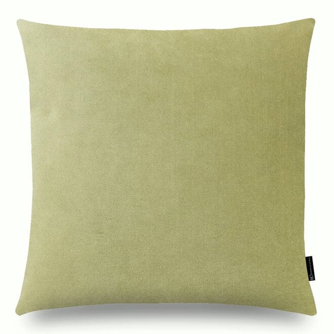 Sierkussen Velours beige zandkleur 45x45