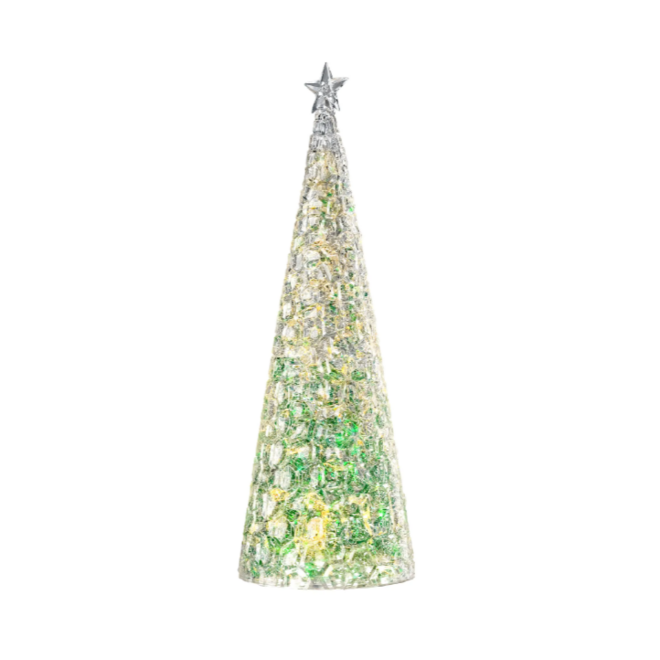 Sompex kerstboom glitter Groen lamp H33 cm