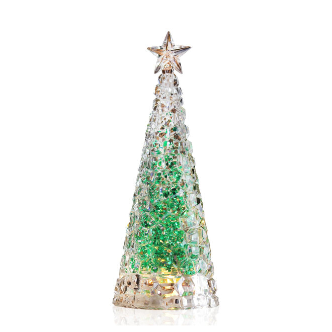 Sompex kerstboom glitter Groen lamp H28 cm
