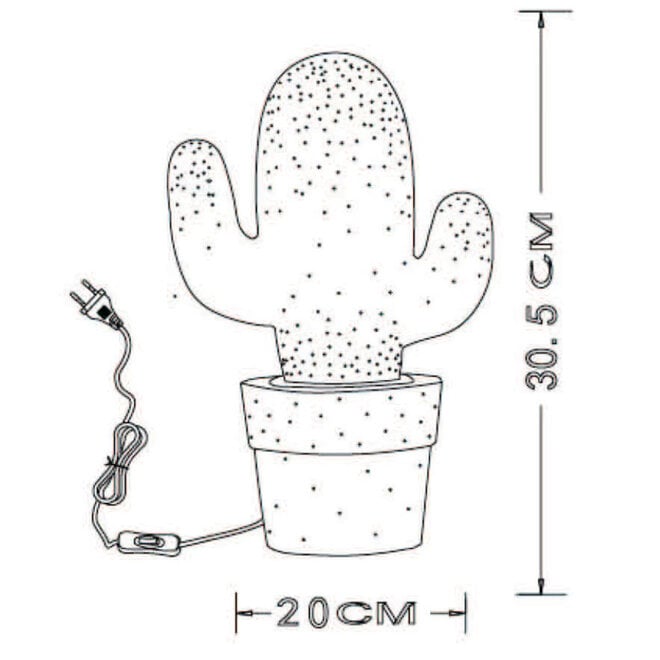 Tafellamp Cactus 29cm