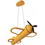 Hanglamp Vliegtuig Fokker geel 44cm