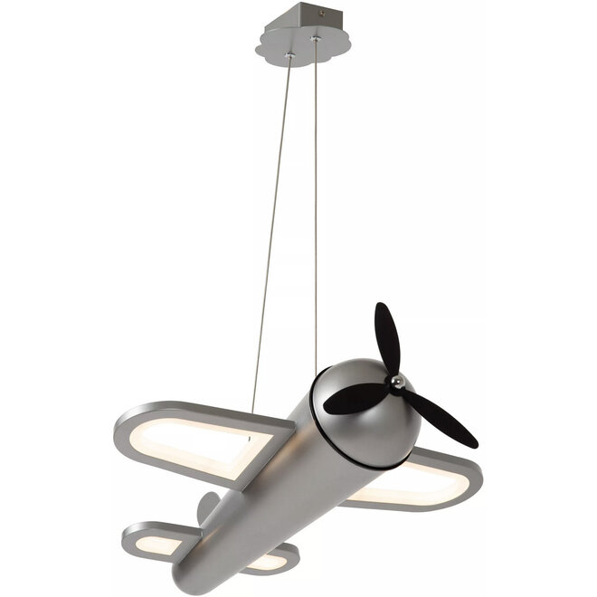 Hanglamp Vliegtuig Fokker grijs 44cm