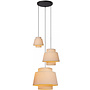 Hanglamp Tribute, 3 lichts, beige 76cm