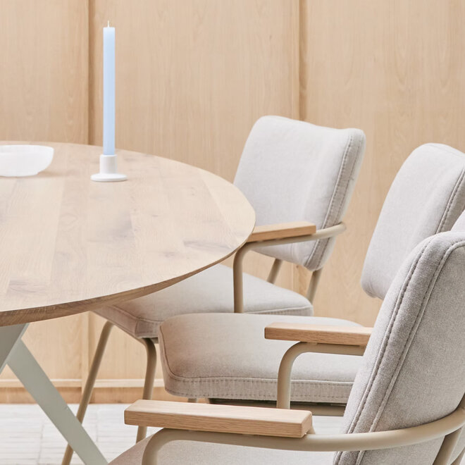 Eetkamerstoel Luka, draaibaar en duo stoffering mogelijk