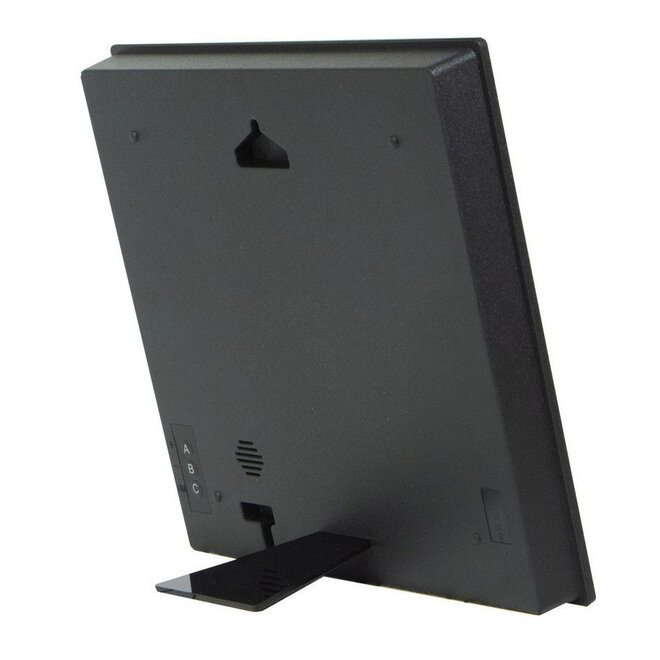 Woordklok Nederlands Grafiet, 28x28cm