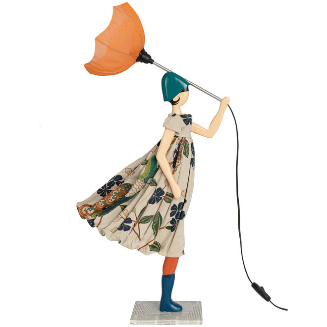 Tafellamp Paraplu dame Franklin