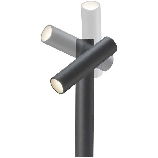 Sompex Oplaadbare Leeslamp Tubo, antraciet 2-lichts