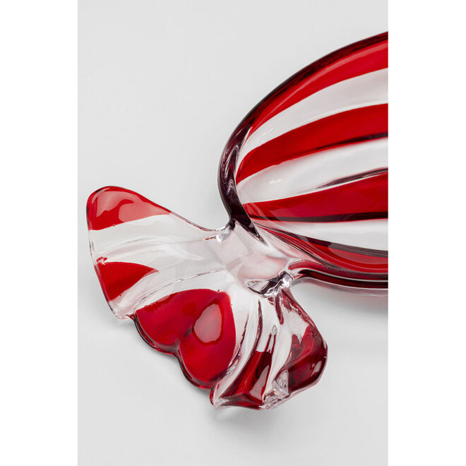 Decoratieve Schaal Candy, rood L34cm