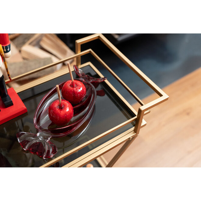 Decoratieve Schaal Candy rood B34cm