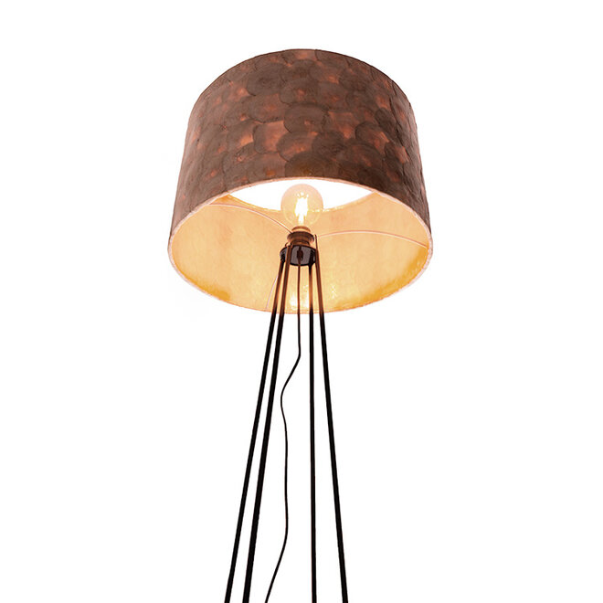 Villaflor schelpenlamp - Lampenkap Full Shell Gold 55cm