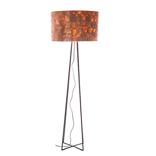 Villaflor schelpenlamp - Lampenkap Full Shell Gold 55cm