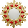 Wandspiegel Flaming Heart  Ø39cm