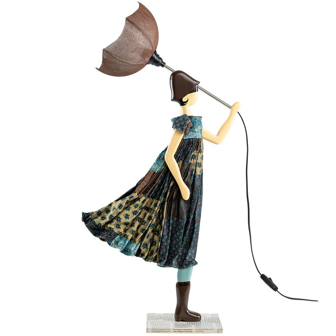 Tafellamp Paraplu dame Printa