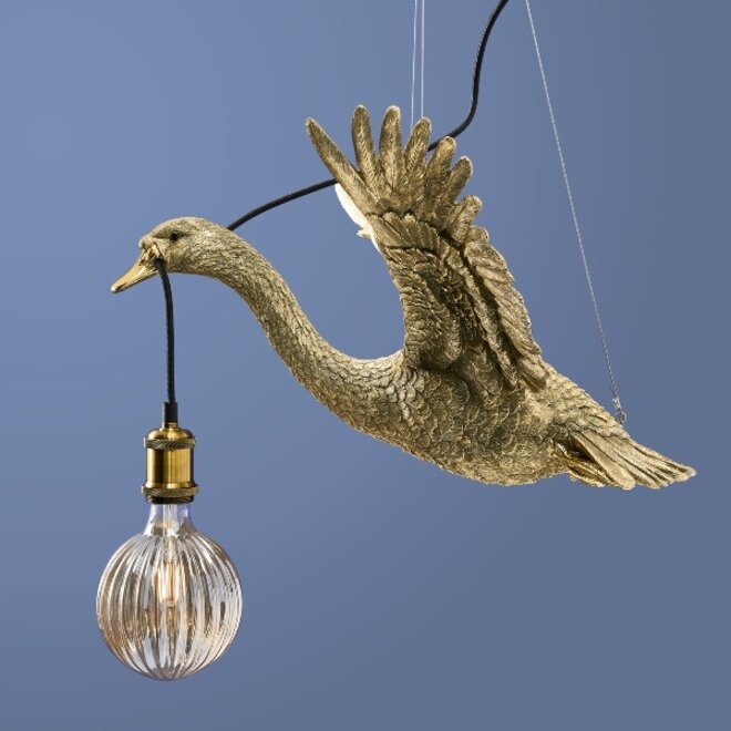 Hanglamp Flying Ducky, goud
