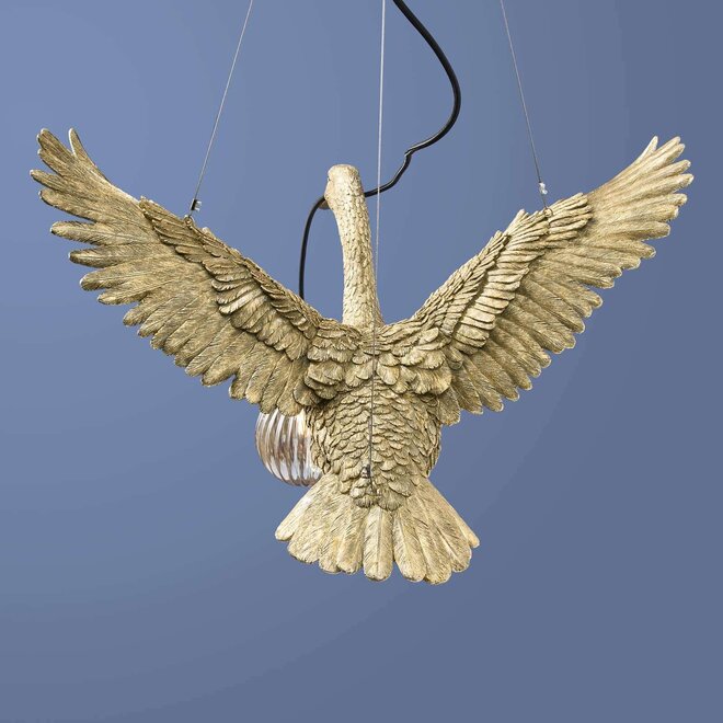 Hanglamp Flying Ducky, goud